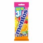 Mentos Fruit Pack 3×38g – Bonbons Fruités