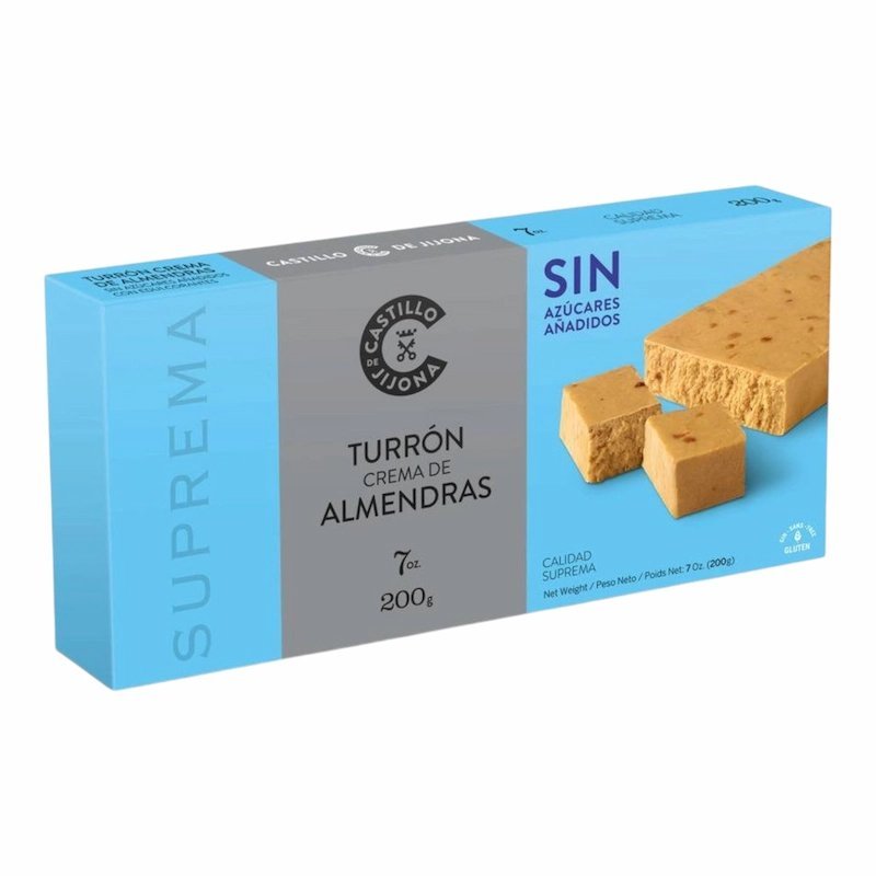 2025/10/1001096506.jpg Turron à la Creme d Amande Sans Sucres Ajoutes – Castillo de Jijona – 200 g – Image 1