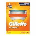 Gillette Fusion5 Recharges de Lames pour Rasoir Homme – 6 Pièces