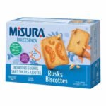 Biscottes Sans Sucres Ajoutes Misura Dolcesenza 320g – Petit Déjeuner Léger et Équilibré