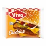 Fromage Tranches Cheddar Viva – 12 Tranches Fondantes – 200 g