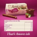 Amicelli 200g – Rouleaux Wafers Fourres à la Creme de Noisette Gourmande – Image 2