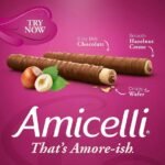 Amicelli 200g – Rouleaux Wafers Fourres à la Creme de Noisette Gourmande – Image 3