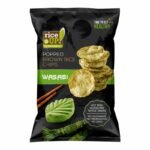 Chips Ultra Fines de Riz Brun Souffle Arome Wasabi – Rice Up 60g