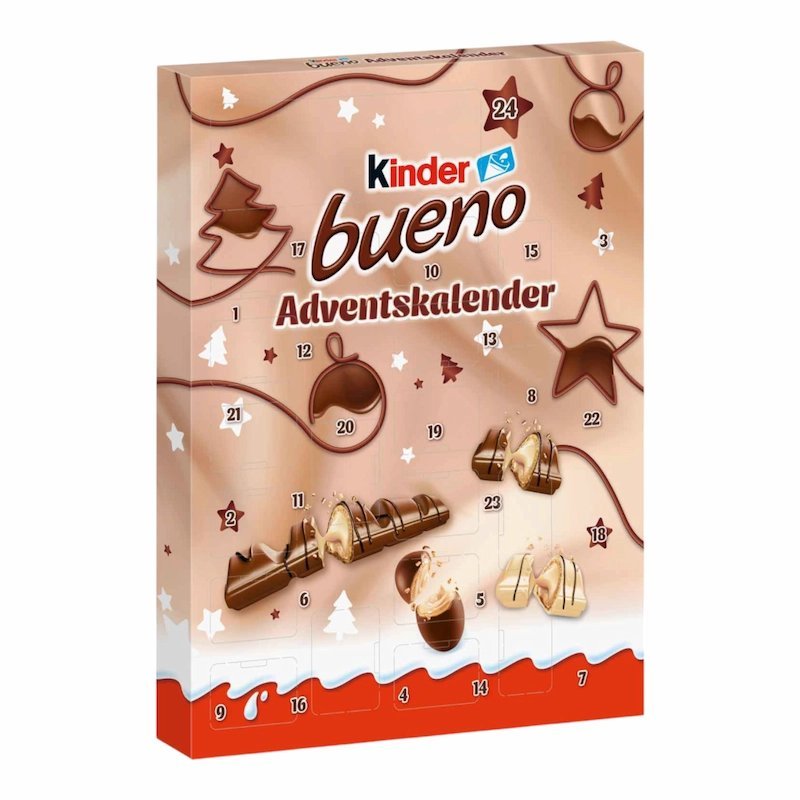 2025/11/1001143632.jpg Ferrero Kinder Bueno Advent Calendar 181g – Calendrier de l’Avent Kinder Bueno Édition Spéciale – Image 1