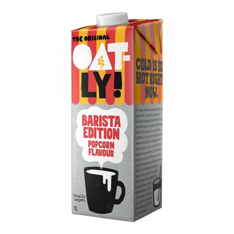 2025/11/1001147827.jpg Oatly Barista Popcorn 1L – Boisson Vegetale Avoine Saveur Popcorn – Image 1