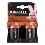 Duracell Plus – Pack de 2 Piles Alcalines Type D (Pour Chauffe Eau)
