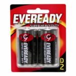 Eveready – Pack de 2 Piles Alcalines Type D (Pour Chauffe-Eau)