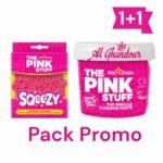 The Pink Stuff – Pate Nettoyante Miracle 1kg + Eponge Double Face Scrub Squeezy Pink
