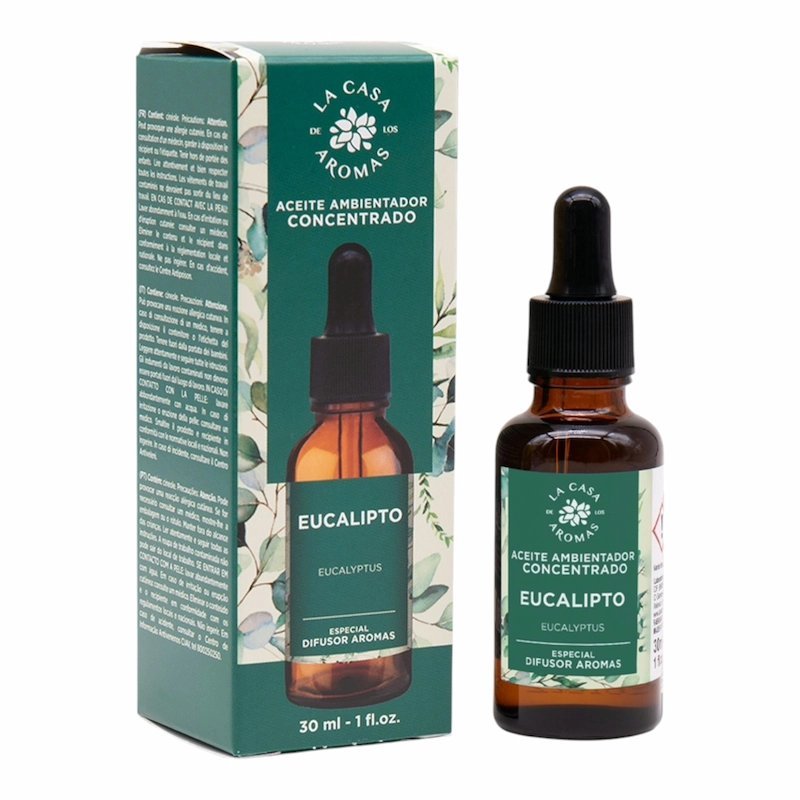2025/12/1001174241.jpg La casa de Aromas Huile Parfumee Concentree Eucalyptus 30 ml – Fraîcheur Naturelle – Image 1