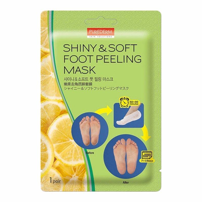 2025/12/1001198461.jpg PUREDERM Masque Exfoliant pour les Pieds Shiny et Soft – 1 Paire – Image 1