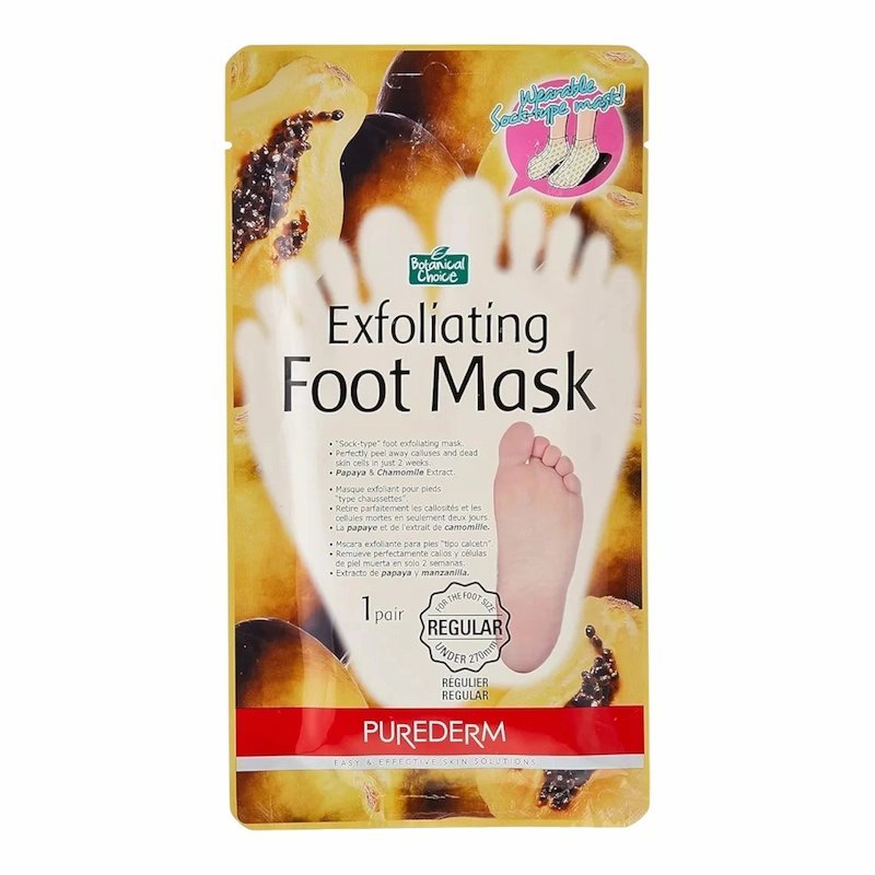 2025/12/1001198462.jpg PUREDERM Botanical Choice Masque Exfoliant pour les PiedsbRegular – 1 Paire – Image 1