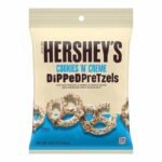 Hersheys Dipped Pretzels Cookies ’n’ Creme 120 g – Bretzels Enrobes Chocolat Blanc