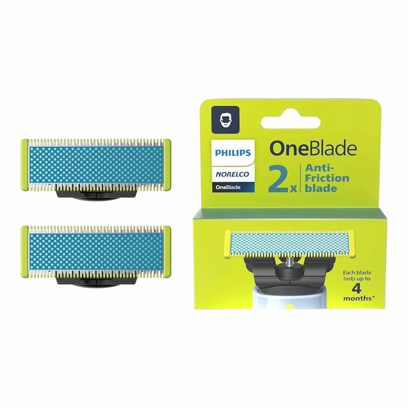 2026/01/1001221251.jpg Philips OneBlade – 2 Lames de Rechange pour Rasoir Hybride – Image 1