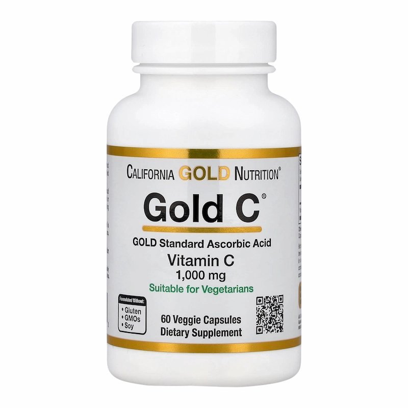 2026/01/1001237848.jpg California Gold Nutrition Gold C Vitamine C USP Grade 1 000 mg – 60 Capsules Végétales – Image 1