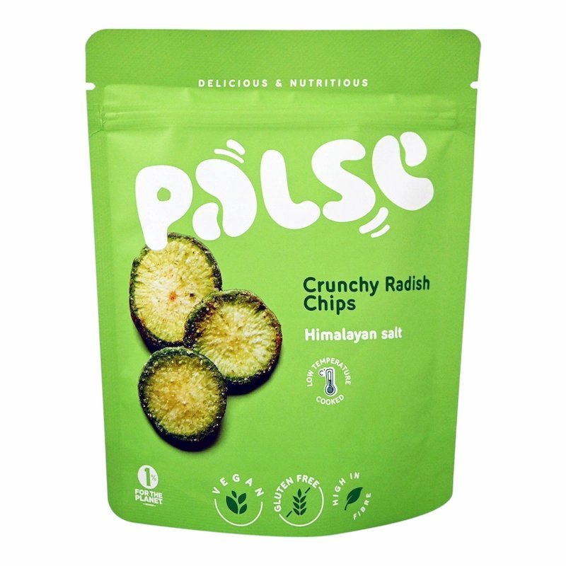 2026/01/1001241172.jpg Chips de Radis Vert Palse Sel de lHimalaya 50 g – Snack Santé Croquant – Image 1