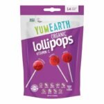YumEarth Sucettes Bio Pops Fruits Rouges avec Vitamine C – Bonbons Bio Sante pour Enfants et Adultes