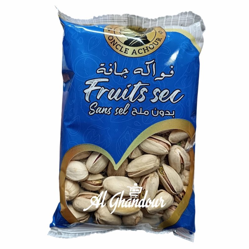 2026/01/1001242866.jpg Pistaches Uncle Achour Grillees Non Salees 200 g – Pistaches Naturelles & Saines – Image 1