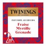 Infusion Fraise Myrtille Grenade – Twinings 20 Sachets | Saveur Fruitée et Bien Etre