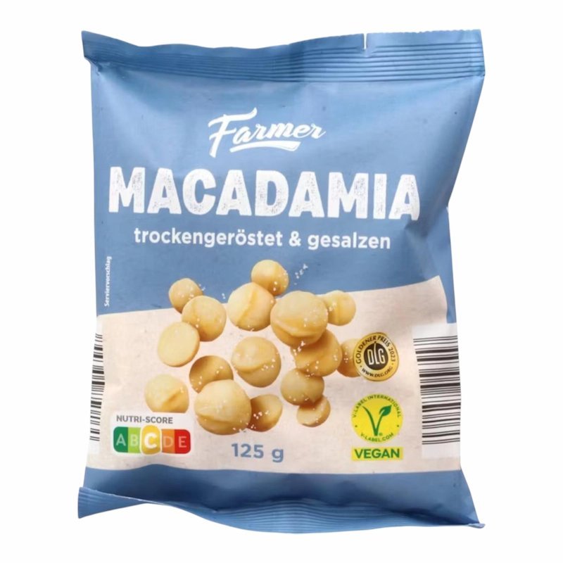 2026/01/1001257934.jpg Farmer Noix de Macadamia 125 g – Noix Macadamia Grillées & Salées – Image 1