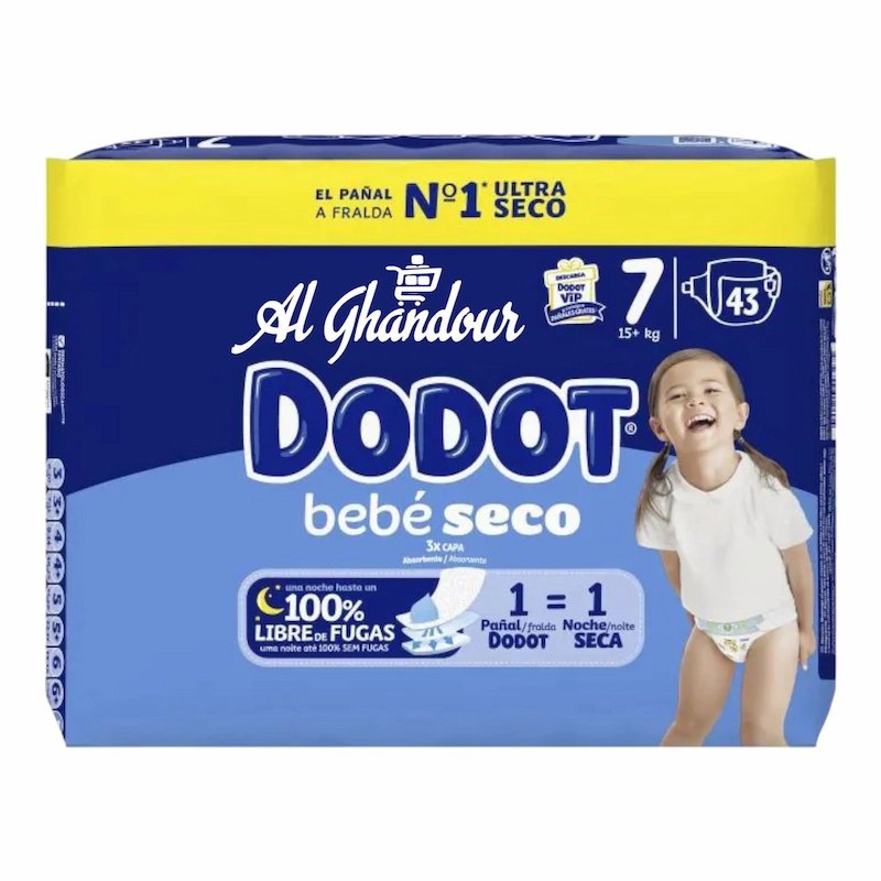 2026/02/1001271723.jpg Couches Dodot Taille 7 (+15–30 kg) – 43 Pieces Ultra Absorption & Protection Nuit – Image 1