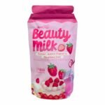 Dear Face Beauty Milk Premium Japanese Strawberry Glutathione Drink 180 g – Boisson Beauté Éclaircissante au Lait & Fraise Japonaise