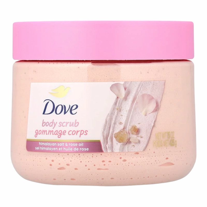 2026/02/1001307684.jpg Dove Himalayan Salt et Rose Oil Body Scrub 425g | Gommage Corps Exfoliant & Hydratant – Peau Douce – Image 1