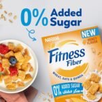 Nestle Fitness Cereales Fibres au Miel Sans Sucre Ajouté 310 g | Petit Déjeuner Healthy Riche en Fibres – Image 2