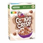 Nestle Cookie Crisp Cereales Chocolat 375 g | Petit Dejeuner Goût Cookies Croquants Riche en Vitamines
