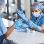 Abena Gants Nitrile Non Poudrés Jetables Bleus Taille M – 150 Pièces | Protection & Hygiène – Image 2