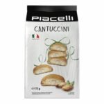 Piacelli Cantuccini Biscuits Croquants aux Amandes 175g – Spécialité Italienne Authentique