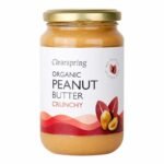 Clearspring Beurre de Cacahuetes Crunchy 350 g – Pâte dArachide Bio Croquante & Naturelle
