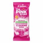 The Pink Stuff Lingettes Nettoyantes Antibactériennes Biodégradables 72 pièces – Nettoyage Rapide & Hygiénique