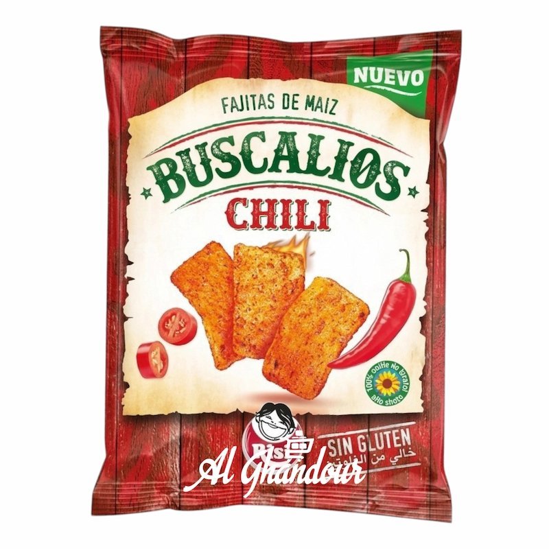 2026/04/1001396942.jpg Buscalios Chips de Maïs Saveur Chili 35 g – Snack Épicé Croustillant – Image 1