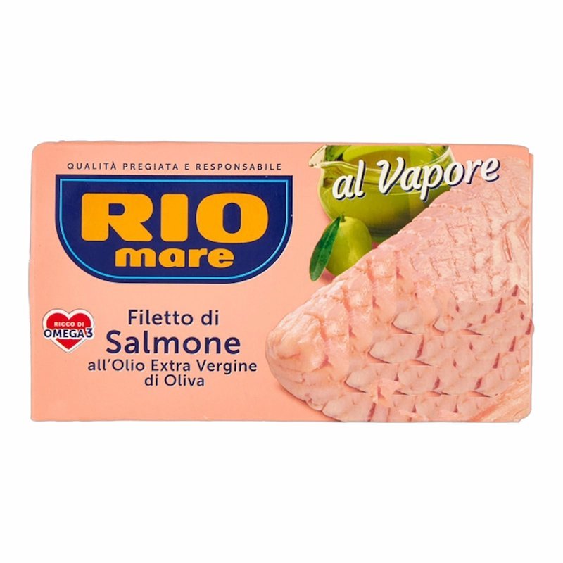2026/04/1001396946.jpg Rio Mare Saumon a lHuile dOlive Vierge Extra 125 g – Filets Premium Riches en Oméga 3 – Image 1