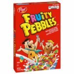 Post Fruity Pebbles Cereales Sans Gluten 331 g – Céréales Fruitées Colorées Enfants