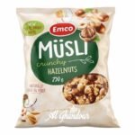 EMCO Muesli Croquant aux Noisettes 250 g – Cereales Petit Dejeuner Saines & Energetiques
