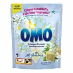 OMO Capsules Lessive Savon de Marseille & Fleurs de Printemps 42pcs