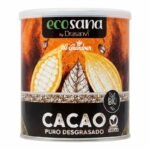 ECOSANA Cacao Pur Degraisse en Poudre BIO 275g – Sans Sucre & Sans Gluten