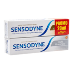 SENSODYNE Multi Blancheur 50 ml + Soin Complet 20 ml Offert – Dentifrice Dents Sensibles