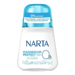 NARTA Deodorant Magnesium Protect Invisible 24H 50ml – Déodorant Bille Anti-Traces & Sans Sels d’Aluminium