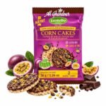 Lestello Corn Cakes with Dark Chocolate & Passion Fruit 36g – Sans Gluten