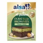 Dubai Style Pistachio and Kadaif Brownie Mix ALSA 260g – Preparation pour Brownie Saveur Dubaï