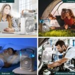Mini Climatiseur Portable Humidificateur dAir à Eau et Glaçons avec Veilleuse LED – Image 3