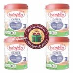 Lot de 4 Babybio Caprea Croissance 3 – Lait de Chèvre Bio 800g – Livraison Gratuite