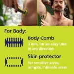 Philips OneBlade Face + Body – Rasoir Electrique et Tondeuse a Barbe Visage & Corps – Rasoir Hybride – Image 4
