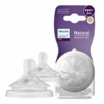Philips Avent Natural Response Tetines Debit 4 x2 – Tétines Biberon dès 3 Mois