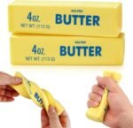 Butter Squishy Anti Stress – Jouet Antistress Trompe-l’Œil en Forme de Plaquette de Beurre – Image 4