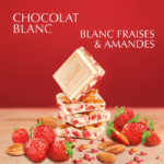 Lindt GRAND PLAISIR Blanc Fraises & Amandes 150g – Chocolat Blanc aux Fraises et Amandes – Image 3