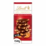 Lindt LES GRANDES Chocolat Noir Amande & Sel Marin 150g – Chocolat Noir aux Amandes